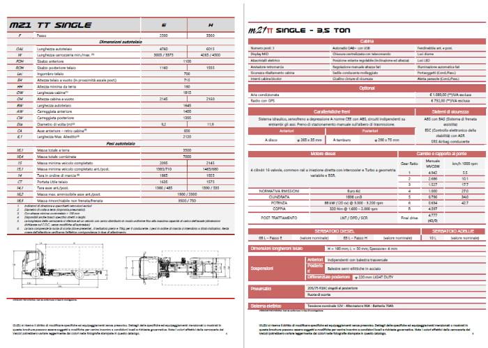 Listino Isuzu M21 TT SINGLE